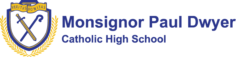 Monsignor Paul Dwyer Catholic High School logo